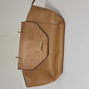 London Fog, Tan satchel, Sophisticated look for every day.